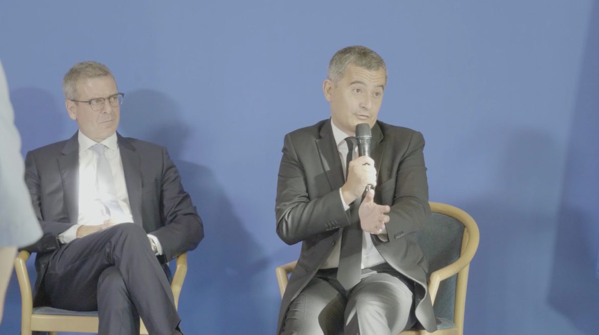 Thibault de Montbrial et Gérald Darmanin