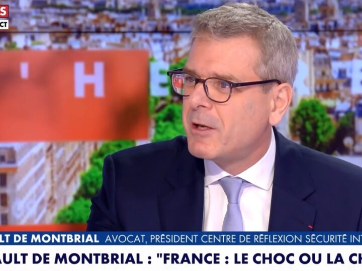 Thibault de Montbrial était invité sur le plateau de CNews